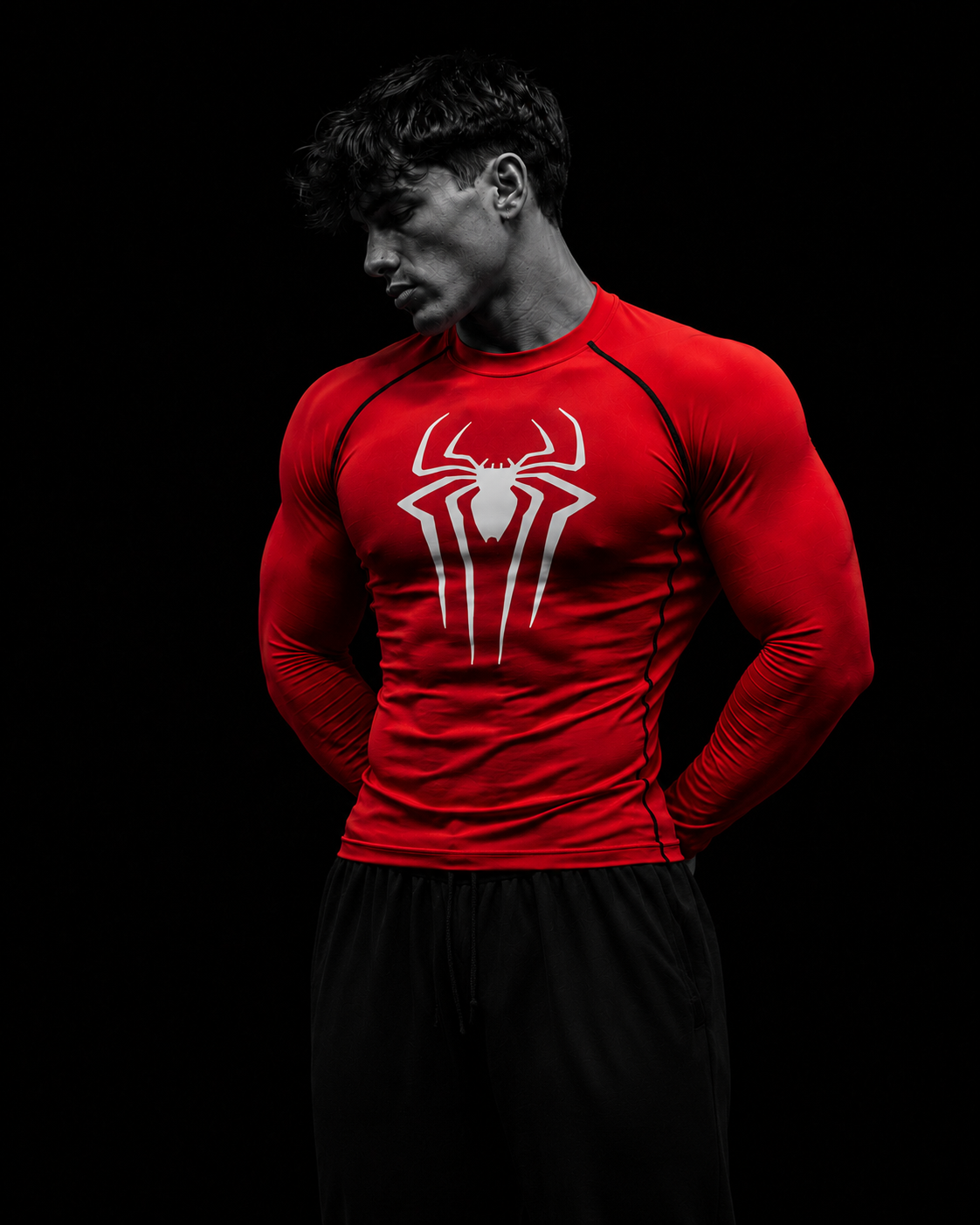 Spiderman Long Sleeve Compression Shirt