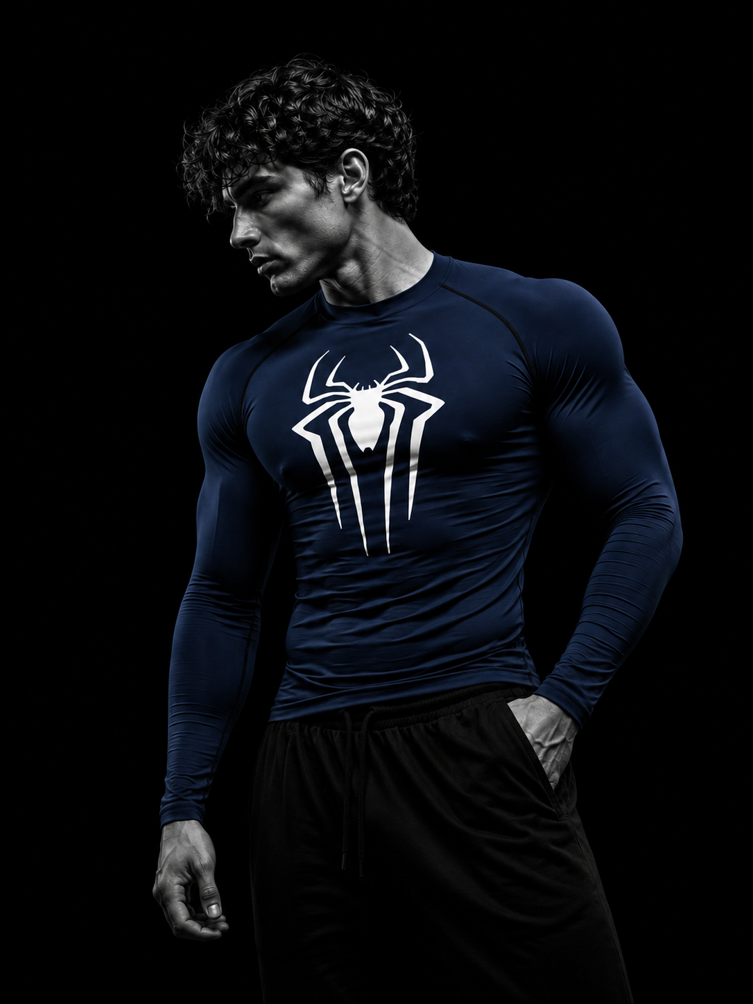 Spiderman Long Sleeve Compression Shirt