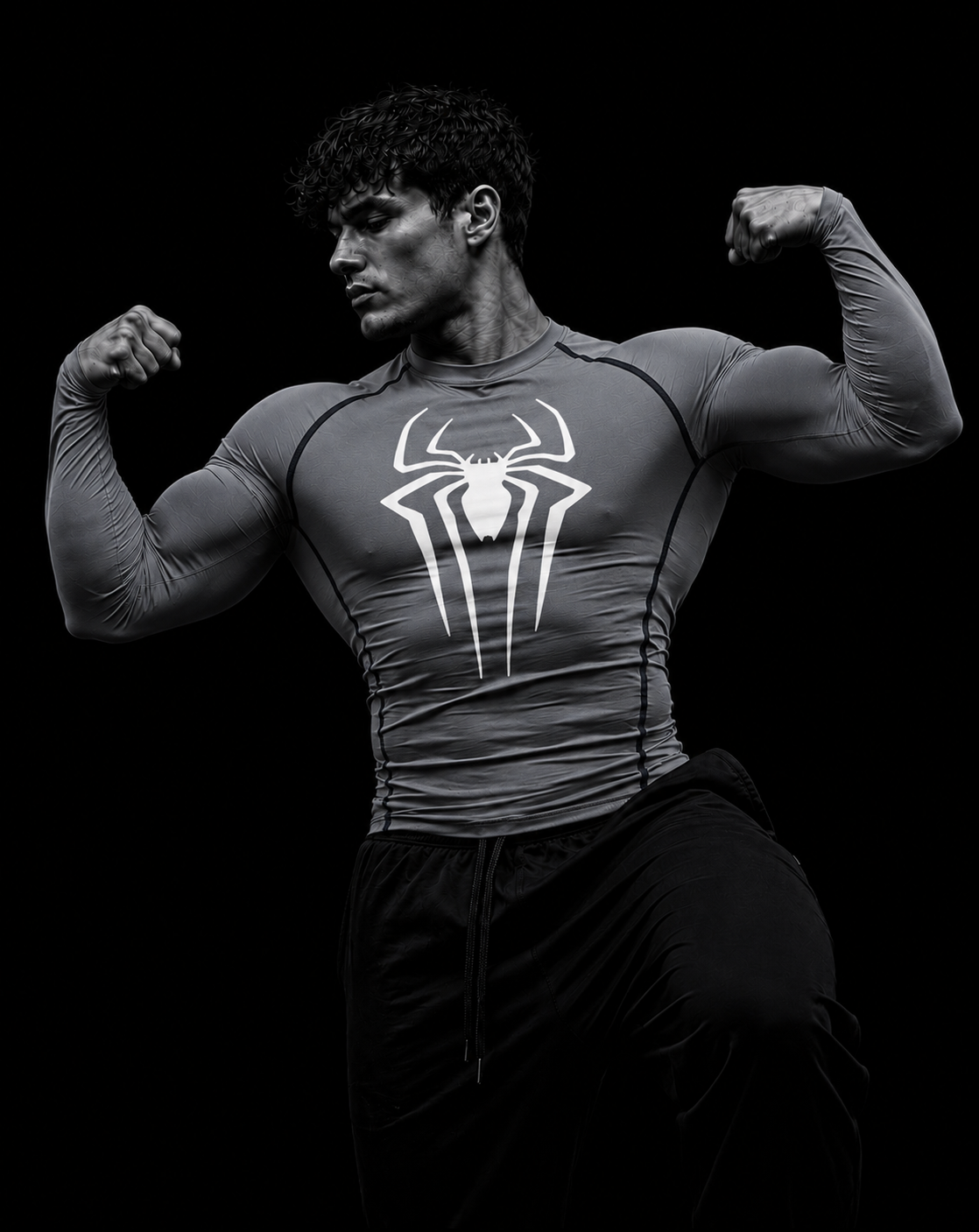 Spiderman Long Sleeve Compression Shirt