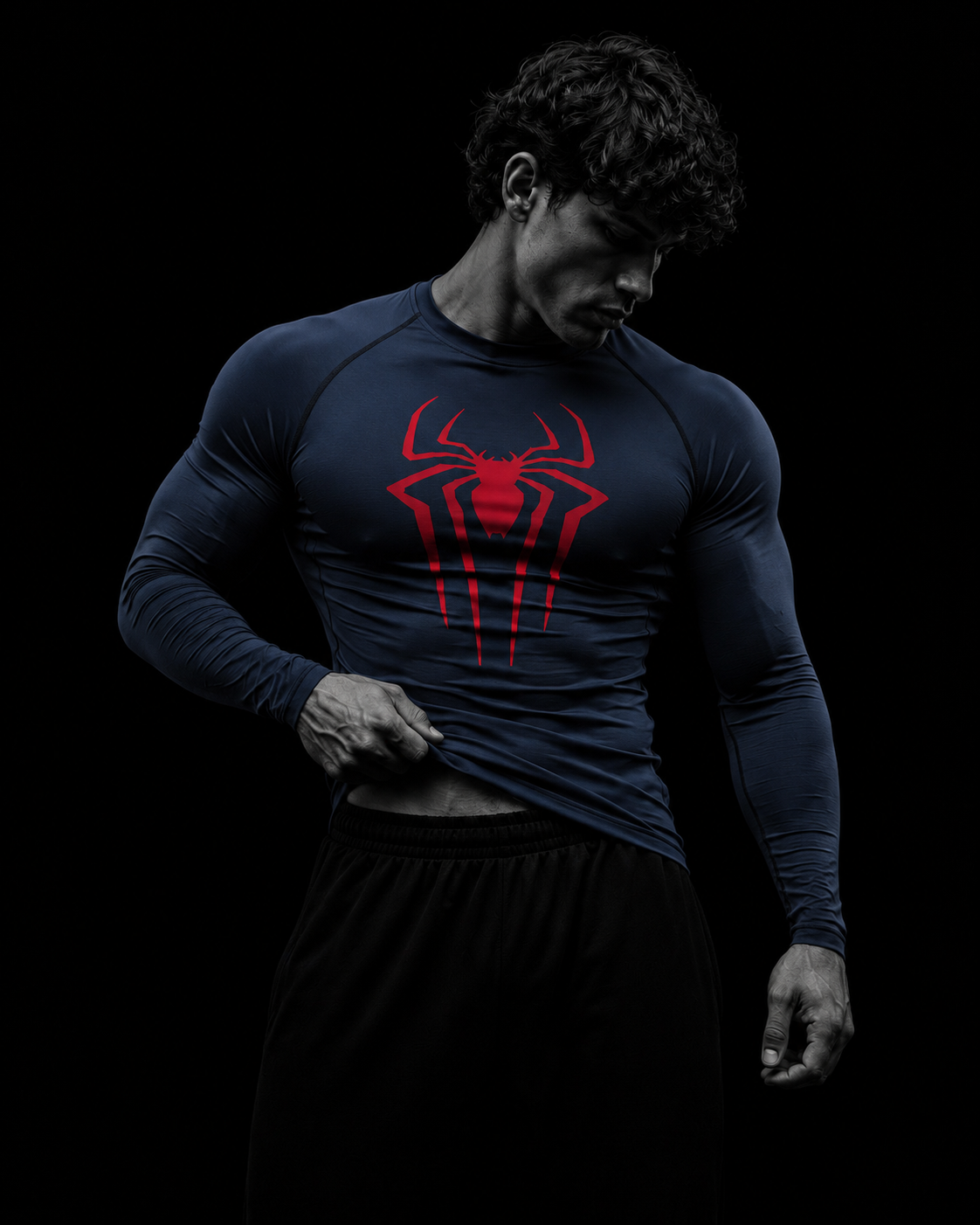 Spiderman Long Sleeve Compression Shirt