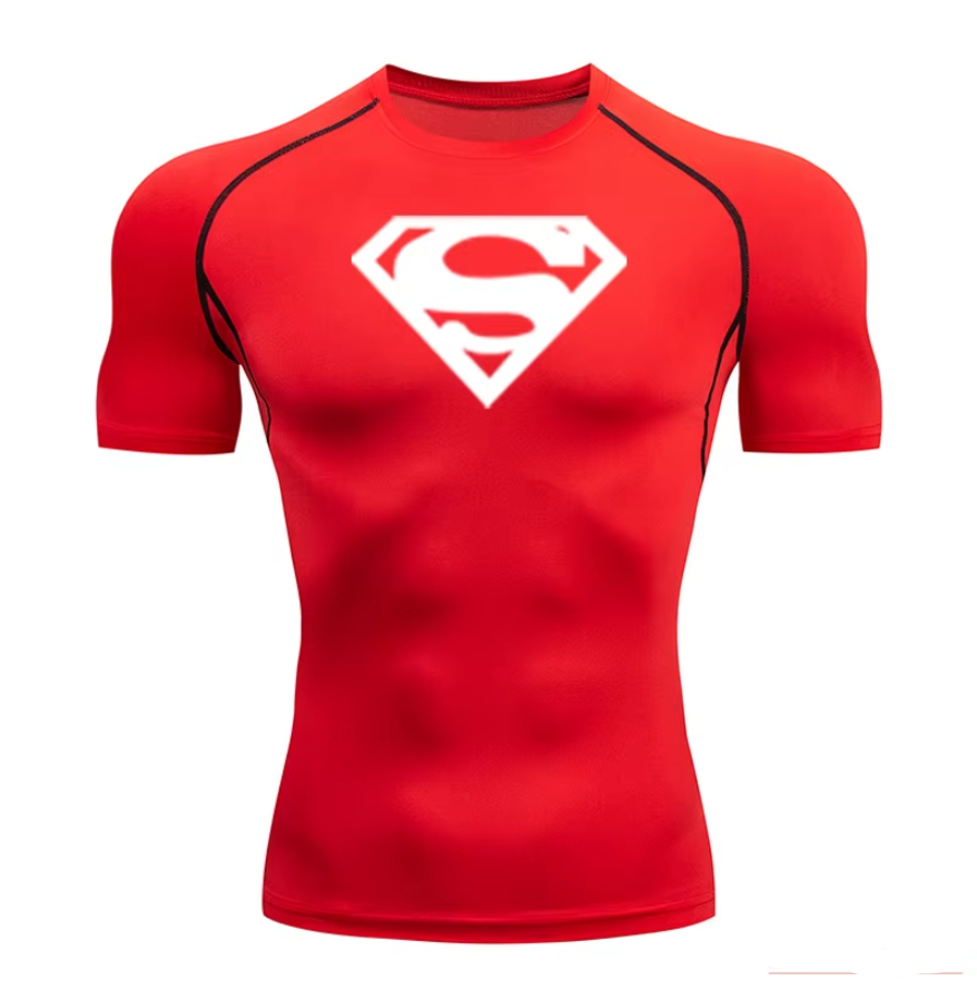 Camiseta de compresión Superman
