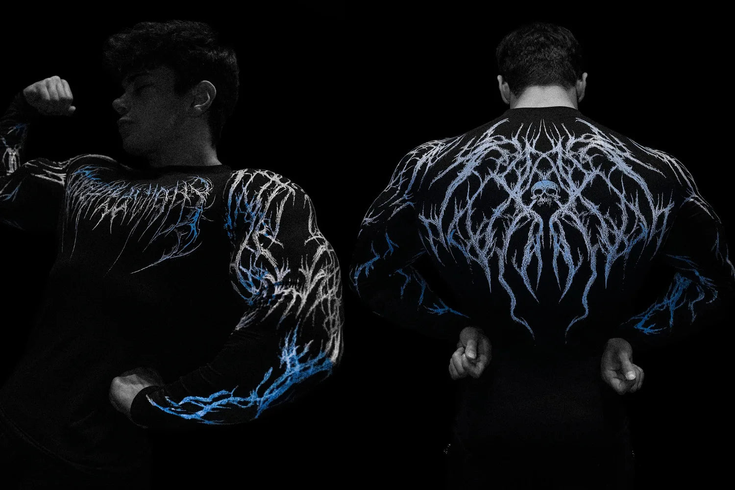 T-shirt de compression homme Void Tech Soul Decay, tissu technique pour la musculation.