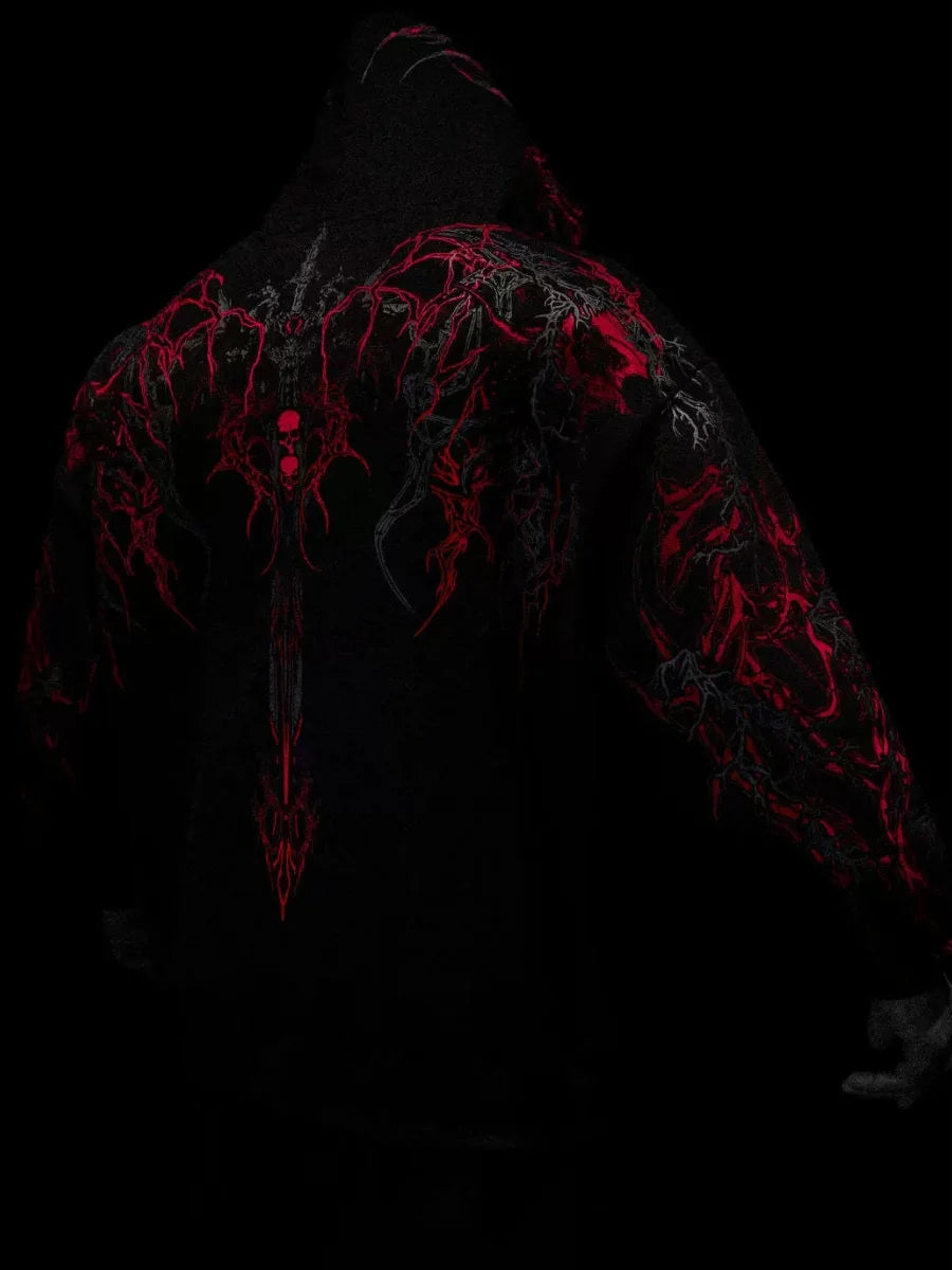 Hoodie a capuche homme Deathblade, molleton doux et coupe ample seconde peau.