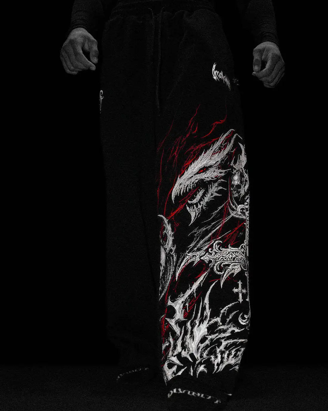 Calça de moletom superdimensionada Eternal Wyvern
