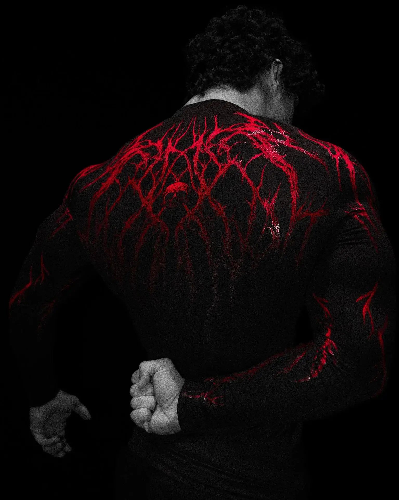 T-shirt de compression homme Void Tech Soul Decay, tissu evacuant la transpiration.