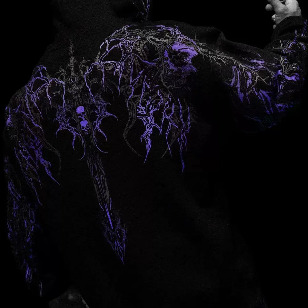 Hoodie a capuche homme Deathblade, coupe oversize confortable au quotidien.
