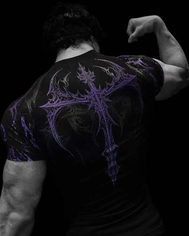 T-shirt de compression homme Void Tech Nightfall, tissu respirant seconde peau.