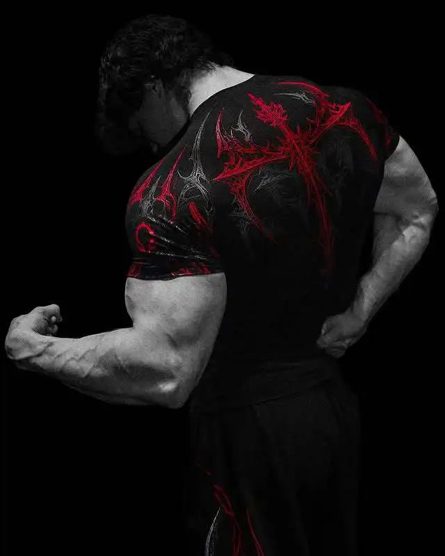T-shirt de compression homme Void Tech Nightfall, maille technique extensible pour le sport.
