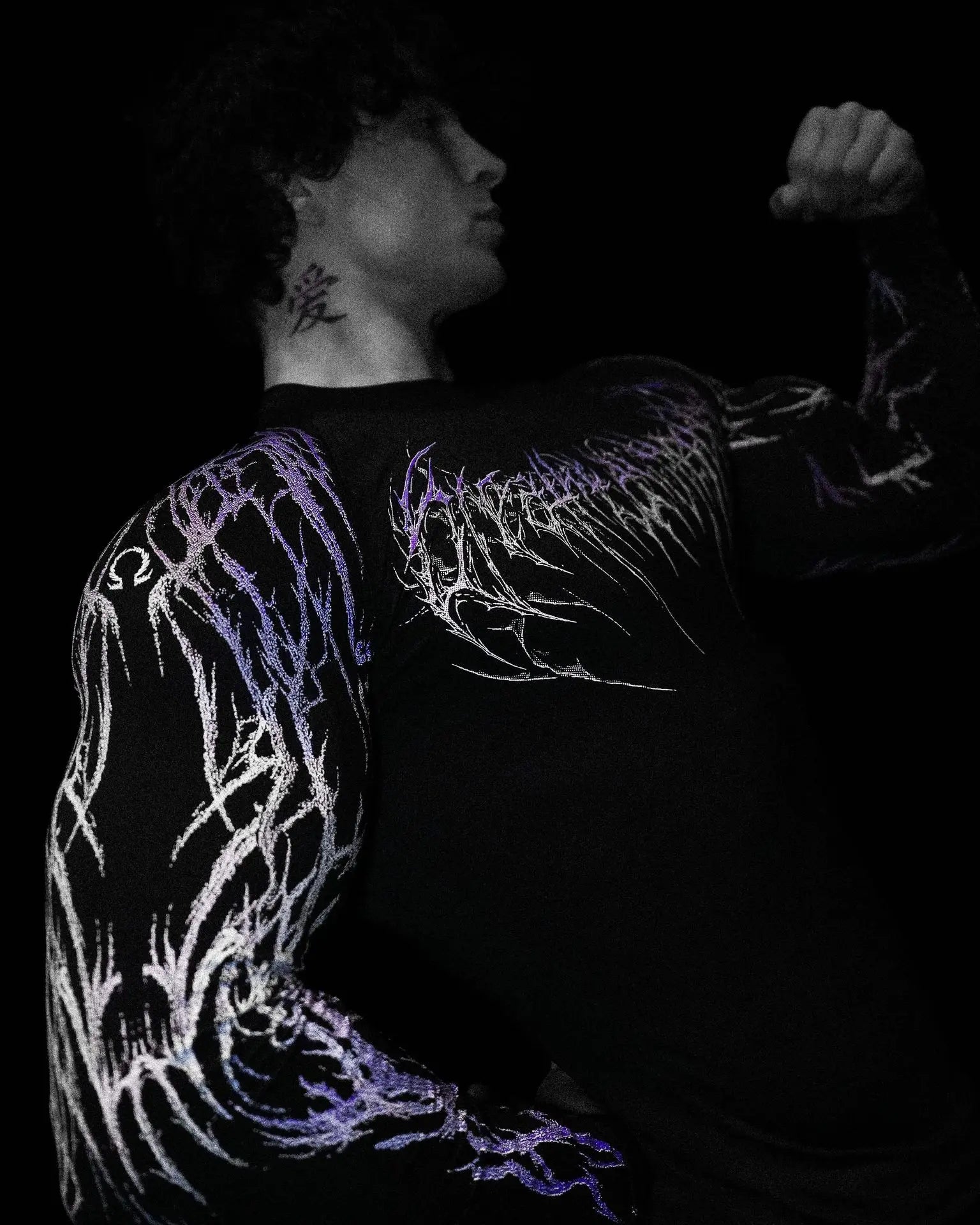 T-shirt de compression homme Void Tech Soul Decay, coupe seconde peau pour le sport.