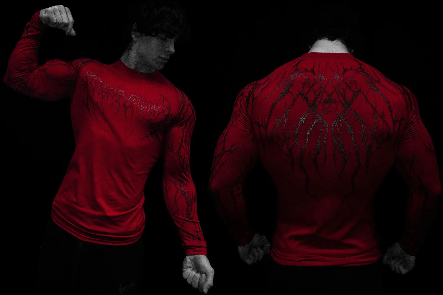 T-shirt de compression homme Void Tech Soul Decay, maille legere et respirante au sport.