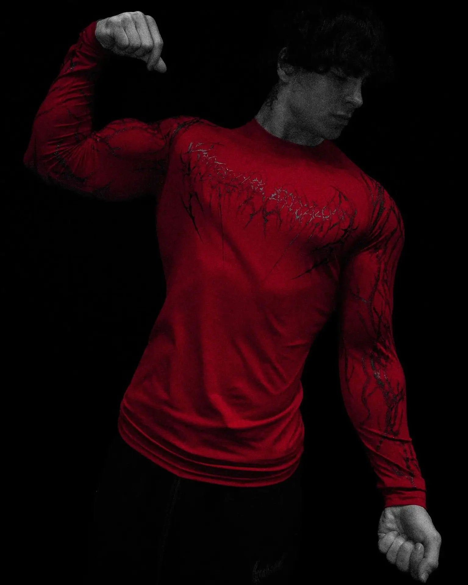 T-shirt de compression homme Void Tech Soul Decay, maille technique extensible et legere.