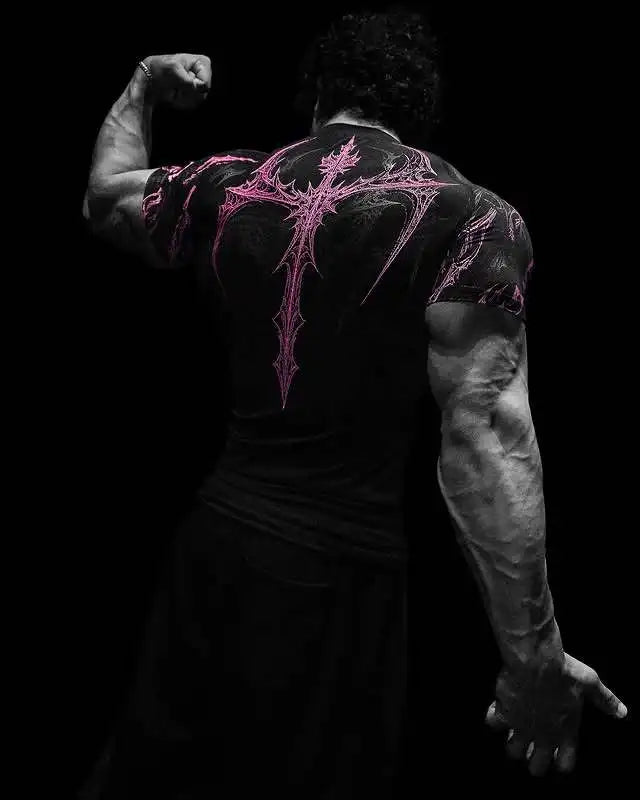 T-shirt de compression homme Void Tech Nightfall, maille extensible pour le gymnase.
