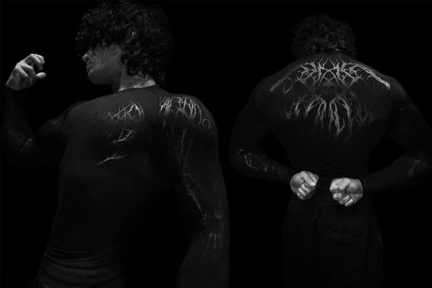 T-shirt de compression homme Void Tech Soul Decay, dry-fit ajuste pour la performance.