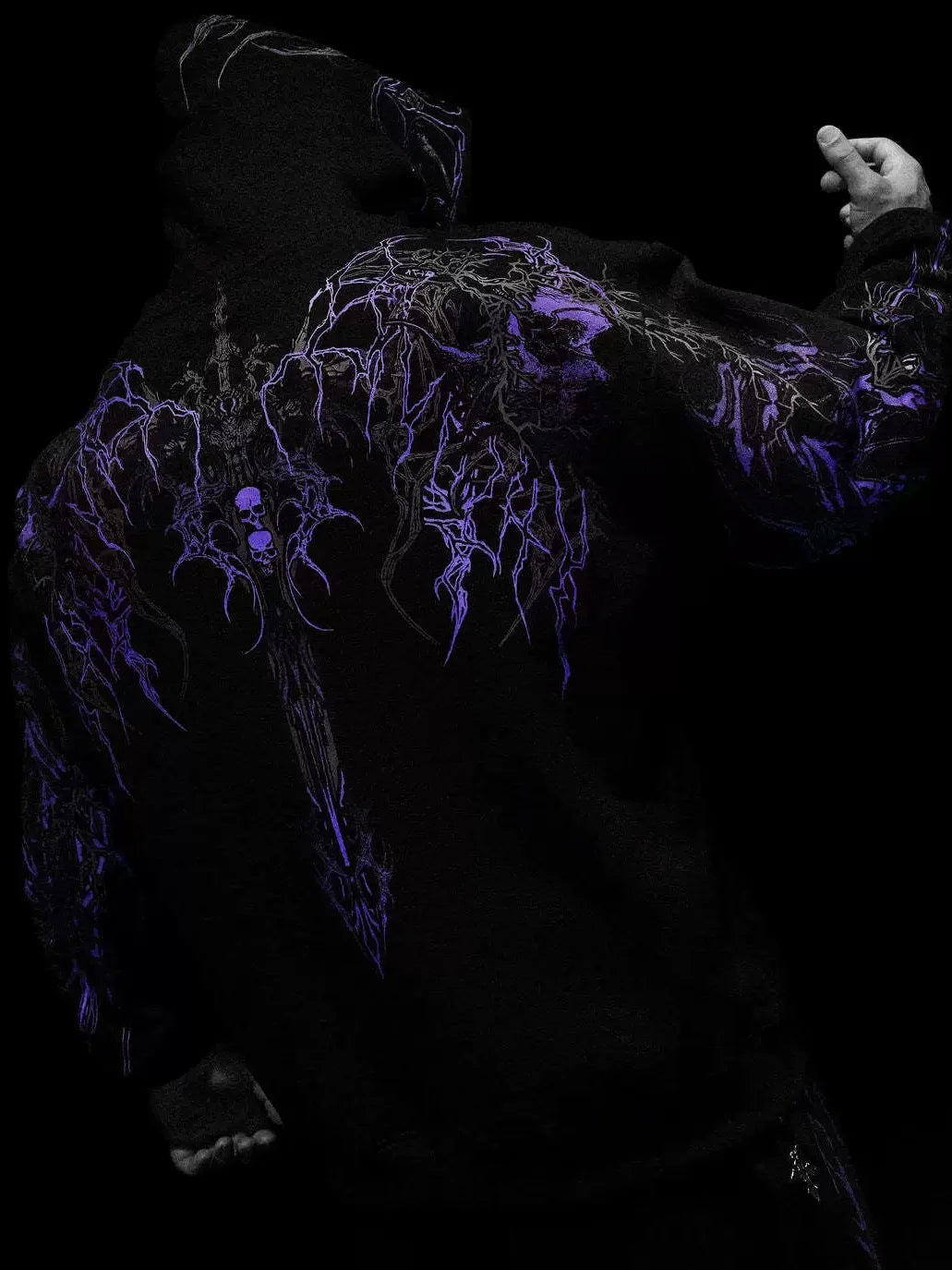 Hoodie a capuche homme Deathblade, design streetwear pour le sport et la ville.