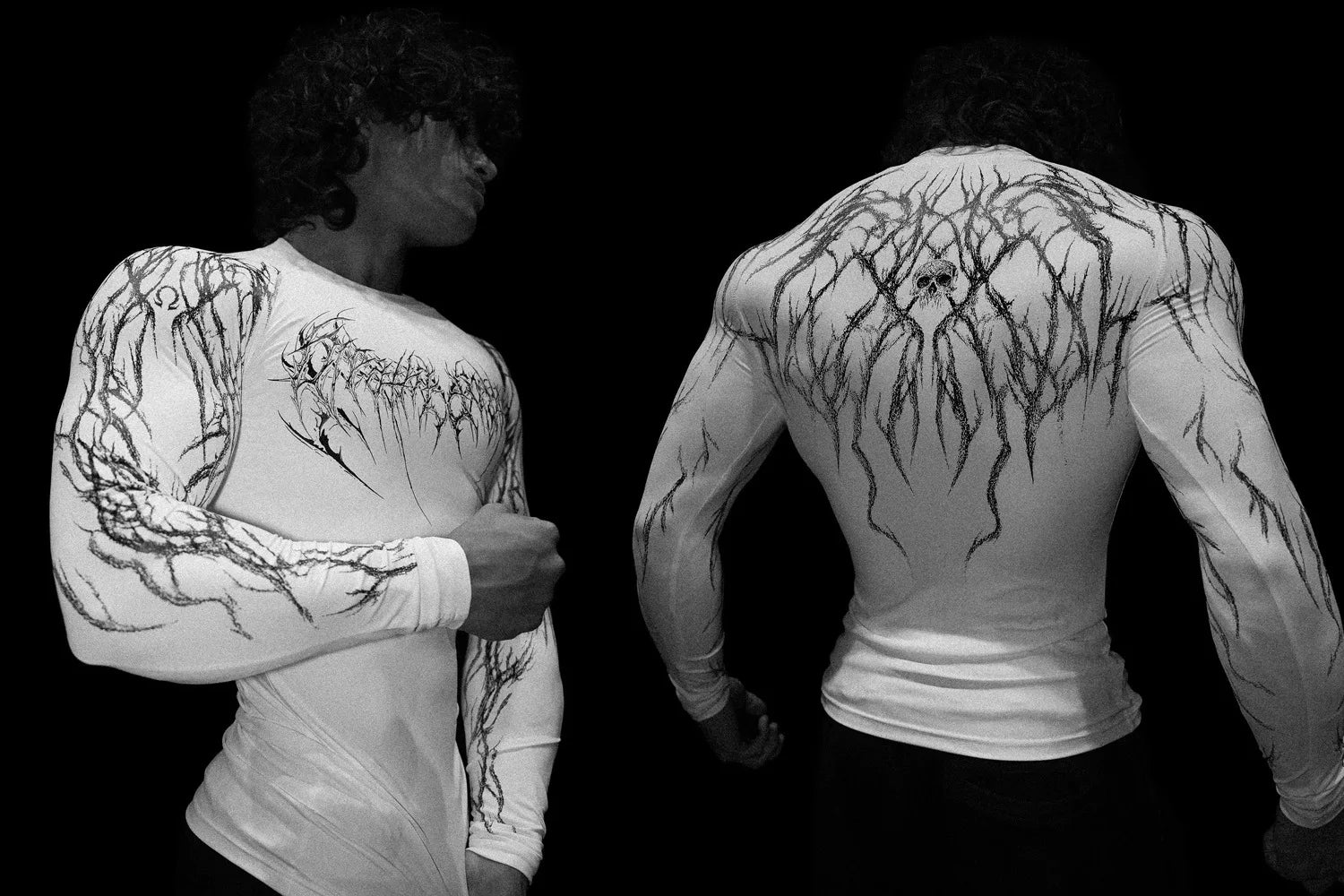 T-shirt de compression homme Void Tech Soul Decay, maille technique pour l entrainement.