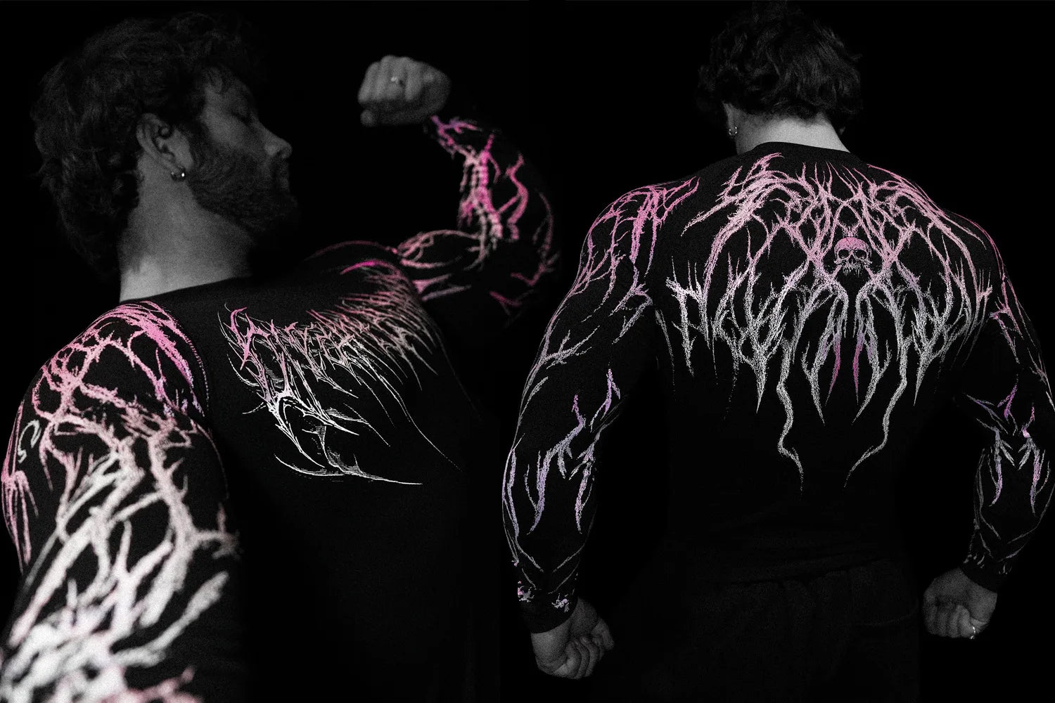 T-shirt de compression homme Void Tech Soul Decay, coupe pres du corps pour l effort.