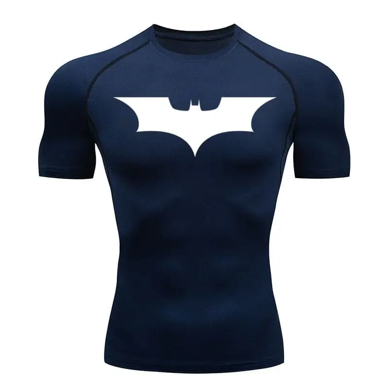 Men's Batman compression t-shirt, light breathable fabric for sport.