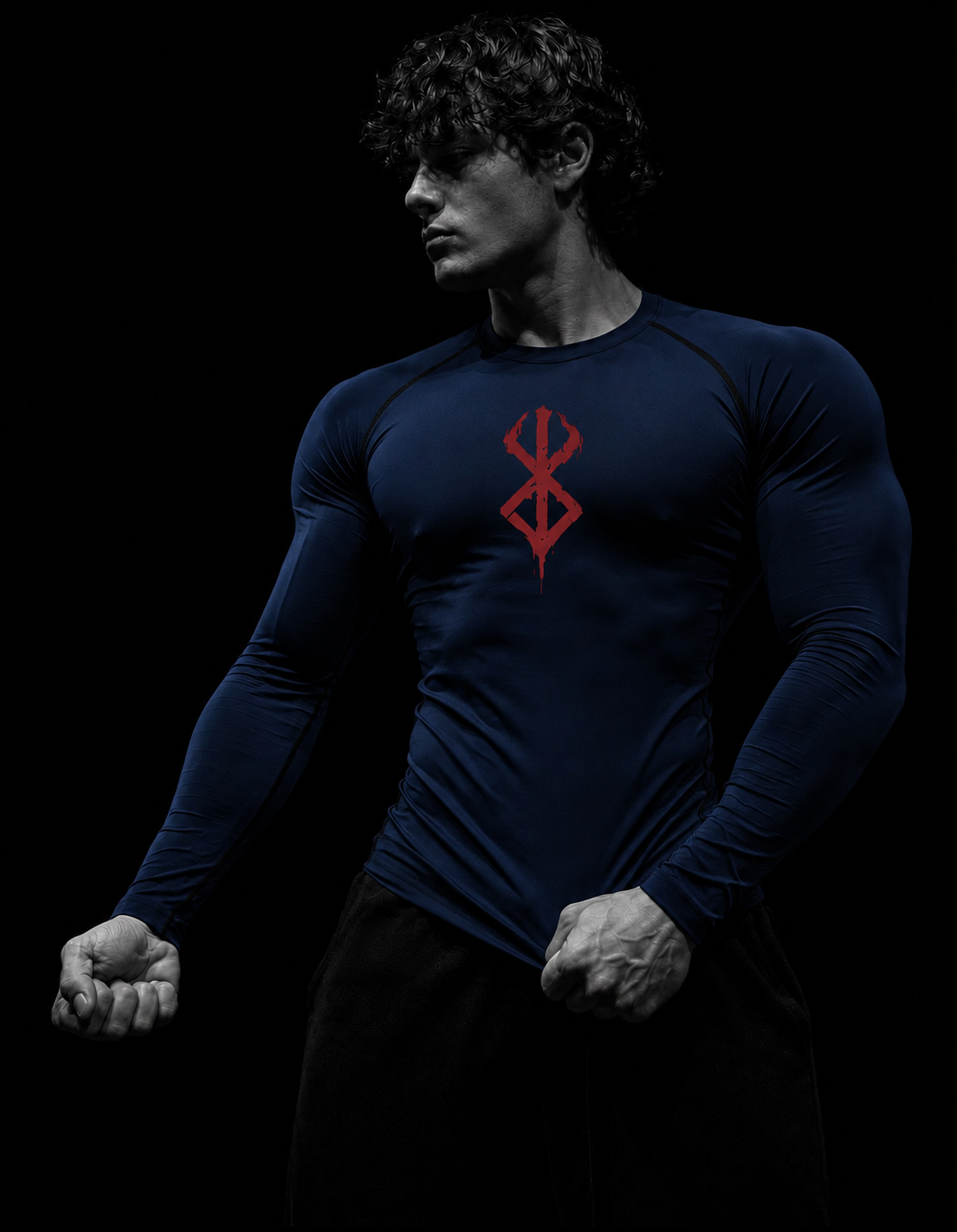 Maglia a Compressione Maniche Lunghe Berserk