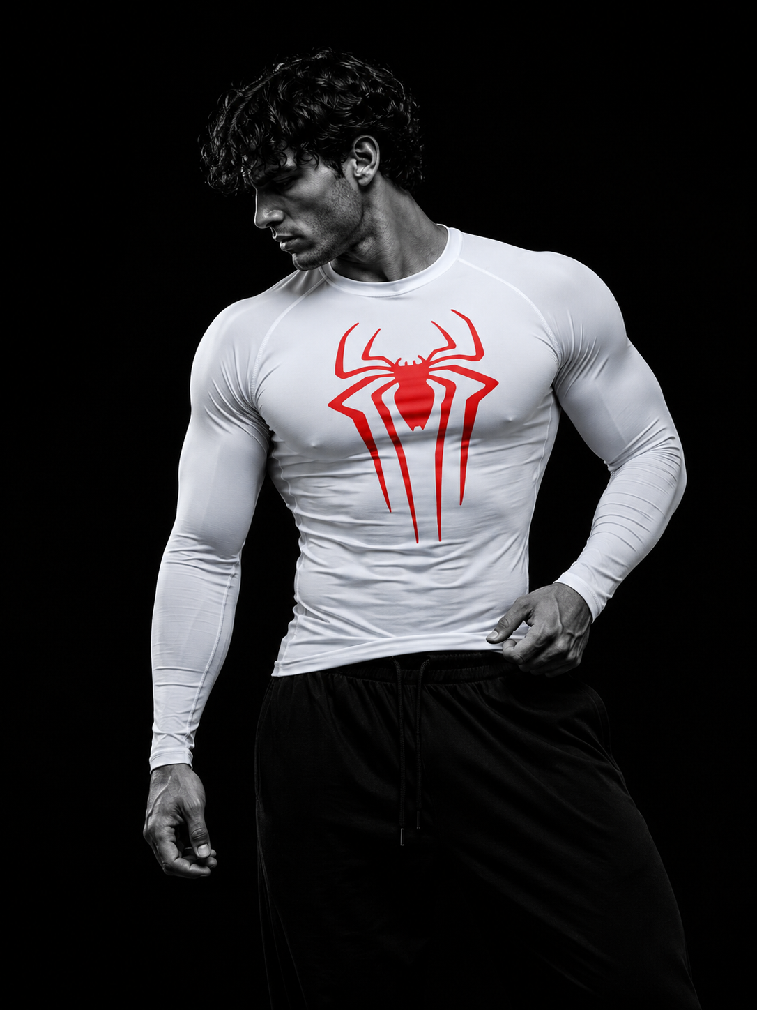 Spiderman Long Sleeve Compression Shirt