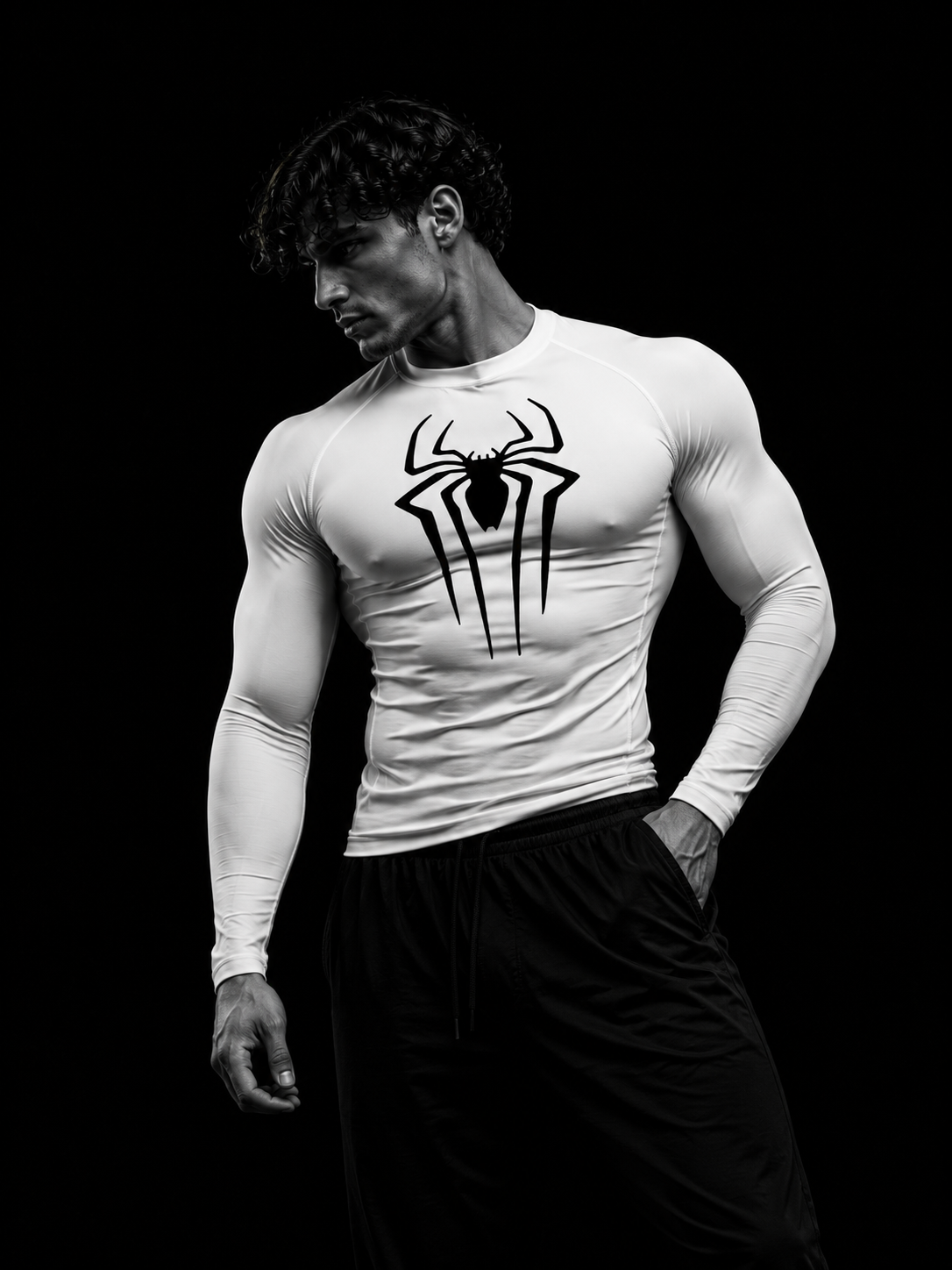 Spiderman Long Sleeve Compression Shirt