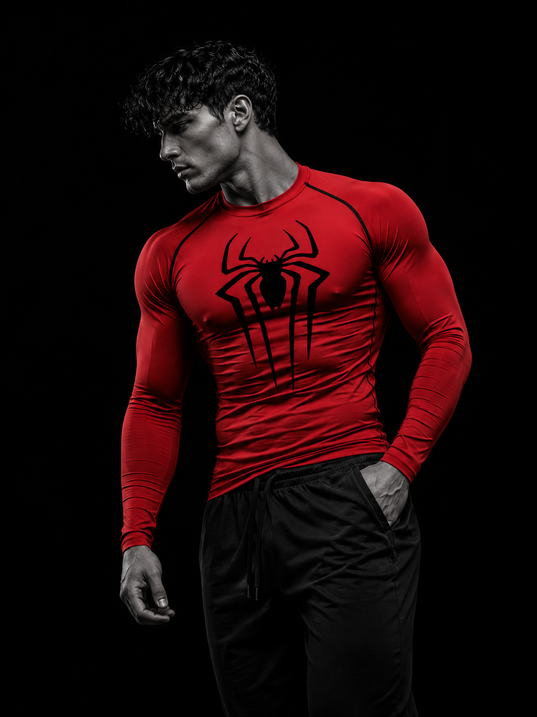 Spiderman Long Sleeve Compression Shirt
