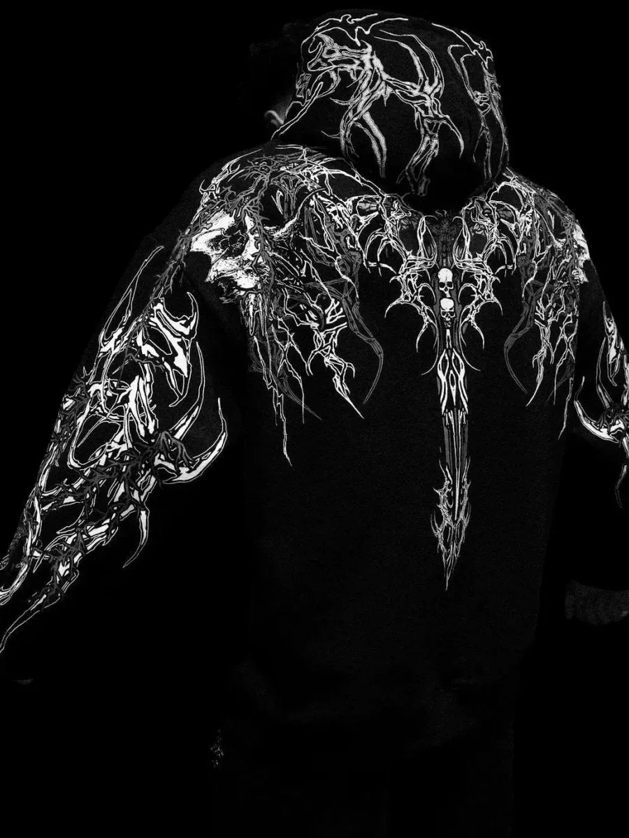 Pulôver grande com capuz Deathblade