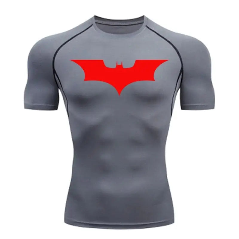 Batman Compression - gris (marque rouge) / S - Vêtements