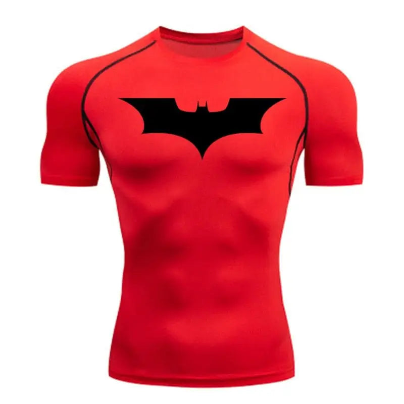 Batman Compression - rouge marque noir) / S - Vêtements et