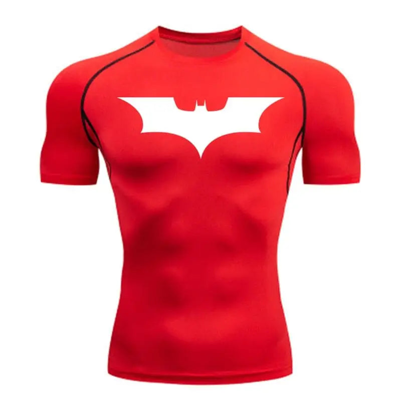 Batman Compression - rouge (marque blanche) / S