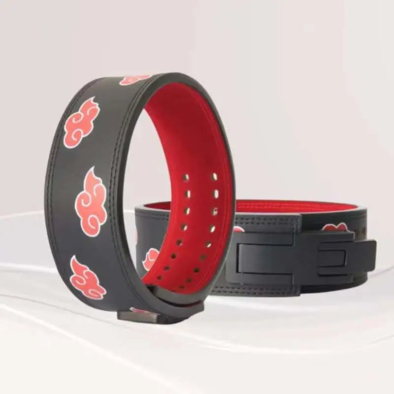 Ceinture de force powerlifting homme Akatsuki, cuir robuste pour le soulev� de terre et le squat.