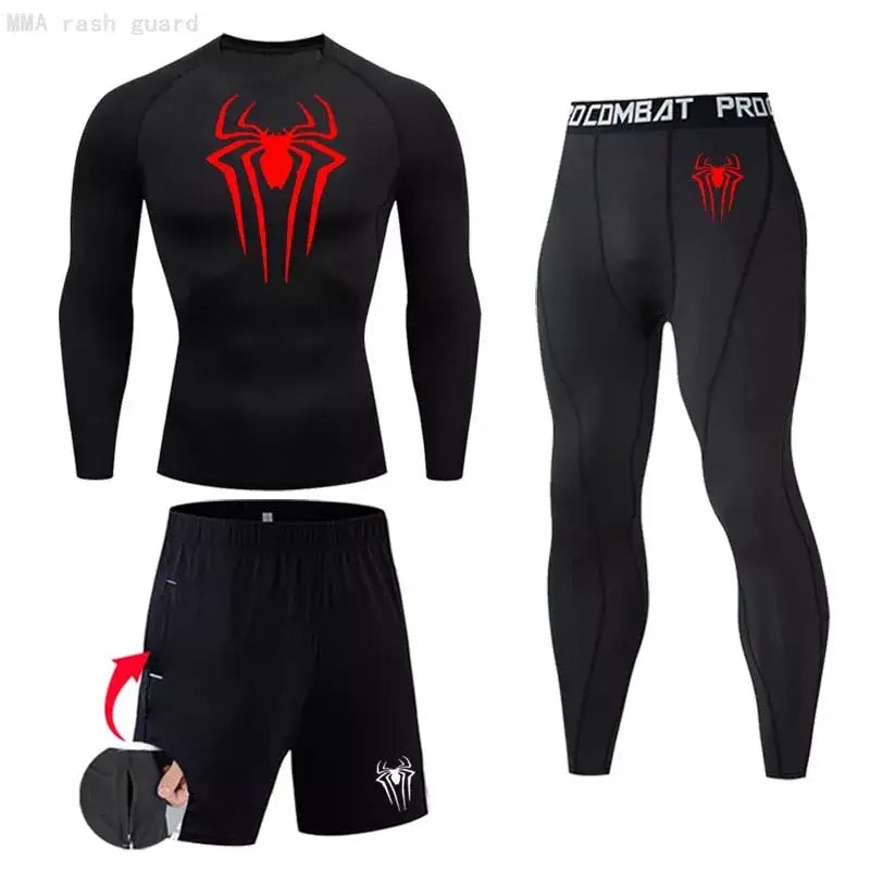 Spiderman pack complet compression - Noir (marque rouge) 3